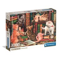 Cat Curious Whiskers 1000-piece Compact puzzle Clementoni