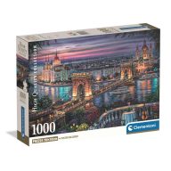   Travel Lights of the Danube Budapest 1000-piece Compact Puzzle Clementoni