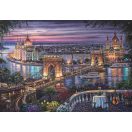 Travel Lights of the Danube Budapest 1000-piece Compact Puzzle Clementoni