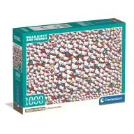 Hello Kitty Crowd 1000 pcs Compact Puzzle Clementoni