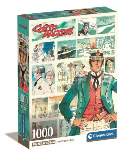 Anime Watercolors of Time Corto Maltese 1000-piece Compact puzzle Clementoni