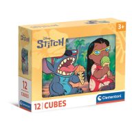   Disney Lilo and Stitch Funny Day 12-piece fairy-tale cubes Clementoni