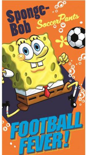 SpongeBob Soccer Pants Hand Towel, Face Towel 35x65 cm