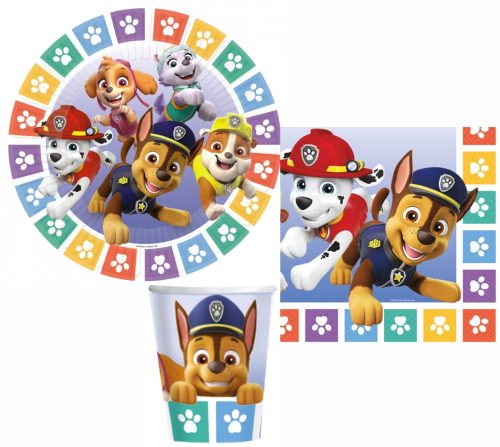 Paw Patrol Color Paws Party set 32 pieces