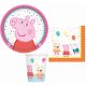 Peppa Pig Confetti Party set 32 pcs 18 cm plate
