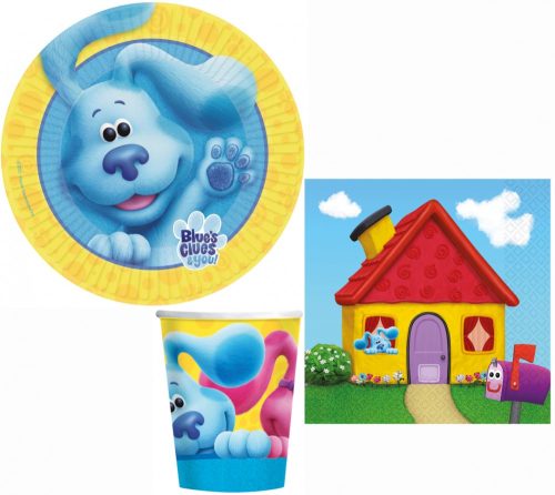 Azure Clues Fun party set 32 pcs. with 23 cm plate