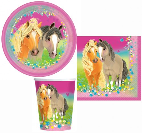 Pony Pretty Party set 36 pcs. with 23 cm plate