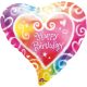 Happy Birthday foil balloon 43 cm