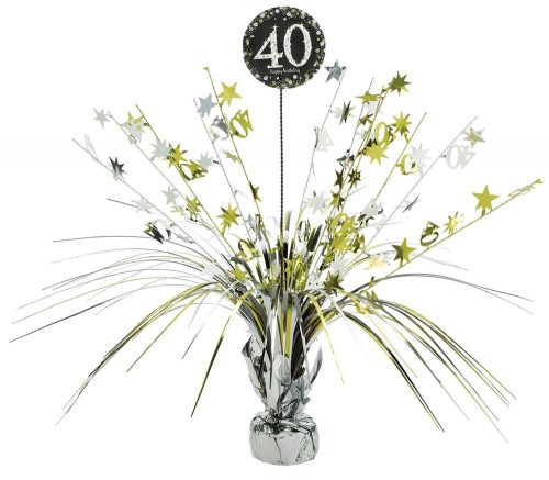 Happy Birthday Gold Happy Birthday 40 table decoration 45.7 cm