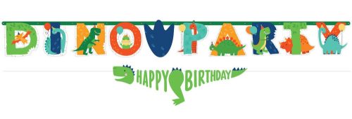 Dinosaur Happy Birthday Banner 230 cm