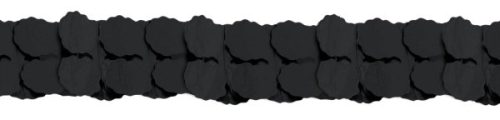 Black, Black paper garland 365 cm