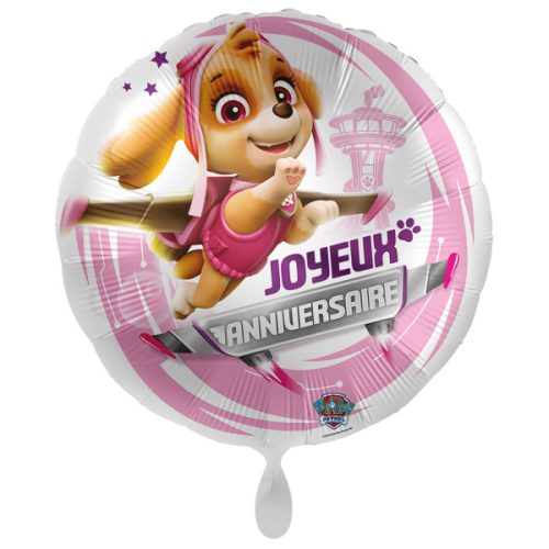 Paw Patrol Flying Joyeux Anniversaire foil balloon 43 cm