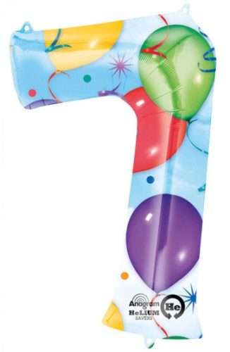 Number 7 Foil Balloon 88*55 cm