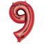 Number Giant Number 9 Red Foil Balloon 86*55 cm