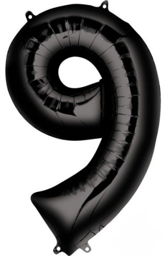 black giant figure foil balloon 9-inch, 86*55 cm