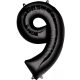 black giant figure foil balloon 9-inch, 86*55 cm