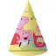Peppa Pig Story Time party hat, cone shape 6 pcs