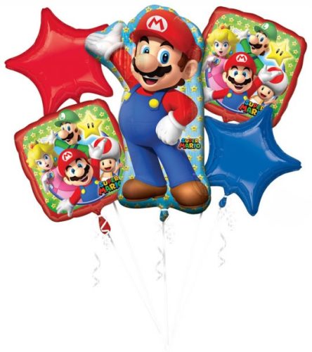 Super Mario Foil Balloon (5 pieced)