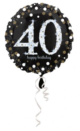 Happy Birthday 40 Foil Balloon 43 cm