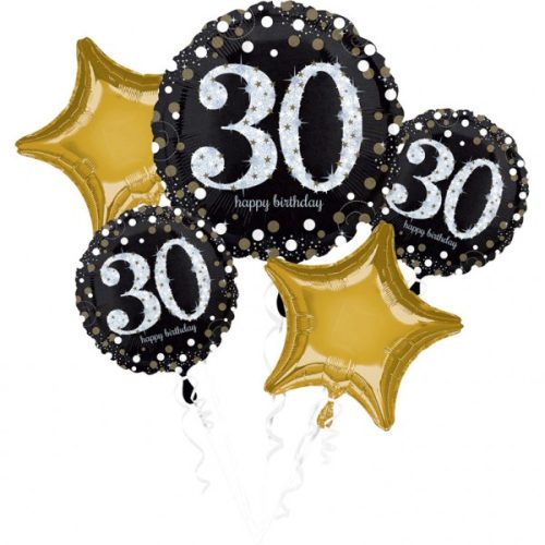 Happy Birthday 30 foil balloon set of 5 set