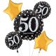 Happy Birthday 50 foil balloon set of 5 set