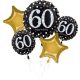 Happy Birthday 60 foil balloon set of 5 set