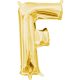 Gold, Gold mini letter F foil balloon 33 cm
