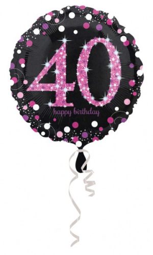 Happy Birthday 40 Foil Balloon 43 cm