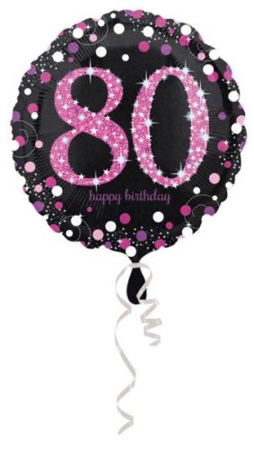 Happy Birthday 80 Foil Balloon 45 cm