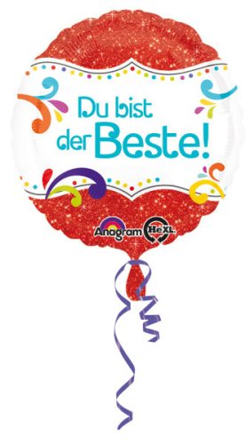 Du bist der Beste foil balloon 43 cm