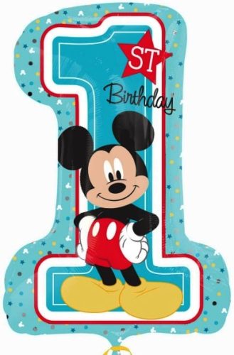 Disney Mickey First Birthday Foil Balloon 71 cm