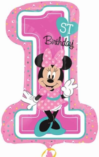 Disney Minnie First Birthday Foil Balloon 71 cm
