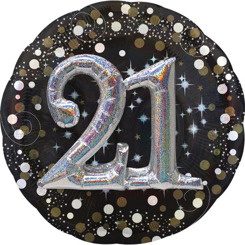 Happy Birthday 21 Foil Balloon 81 cm