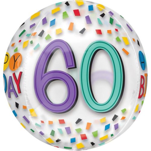 Happy Birthday 60 Foil Balloon 40 cm