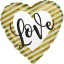 Love Love Foil Balloon 43 cm