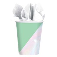   Party Shimmering Party Colorful Shimmering Paper Cup Set of 8 250 ml
