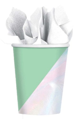 Colour Shimmering Party paper cup 8 pcs 250 ml