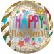 Happy New Year Ball foil balloon 40 cm