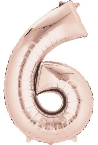 rose gold giant figure foil balloon 6-inch, 86*55 cm