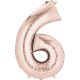 rose gold giant figure foil balloon 6-inch, 86*55 cm