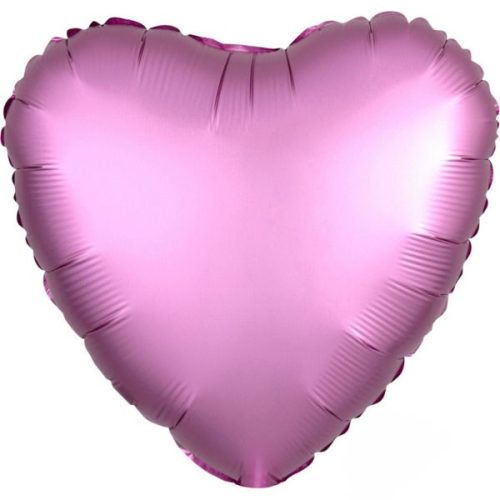 Satin Flamingo Heart foil balloon 43 cm