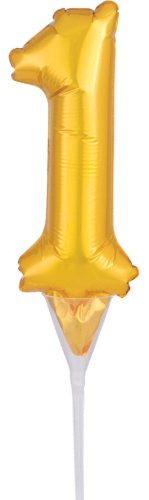 Number 1 Gold Foil Ballon for Cake