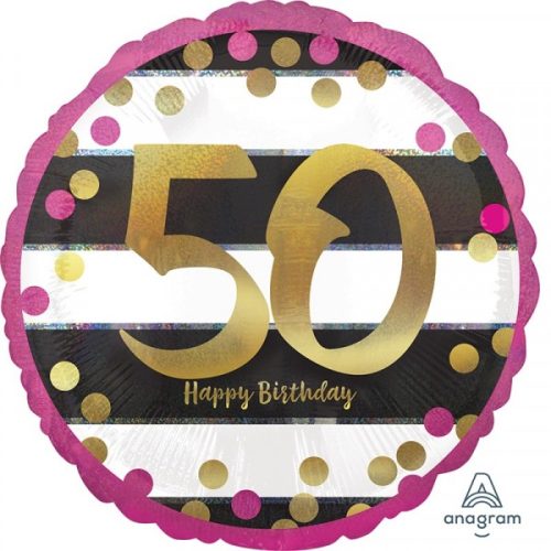 Happy Birthday 50 Foil Balloon 43 cm