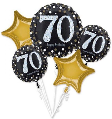 Happy Birthday 70 Foil Balloon (5 pieced)