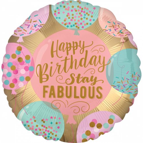 Happy Birthday foil balloon 43 cm