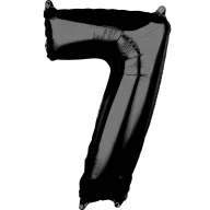 Number Black number foil balloon 7, 66*43 cm