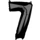 Number Black number foil balloon 7, 66*43 cm