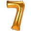 Number Gold, Gold number 7 foil balloon 134 cm
