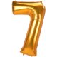 Gold, Gold Number 7 foil balloon 134 cm