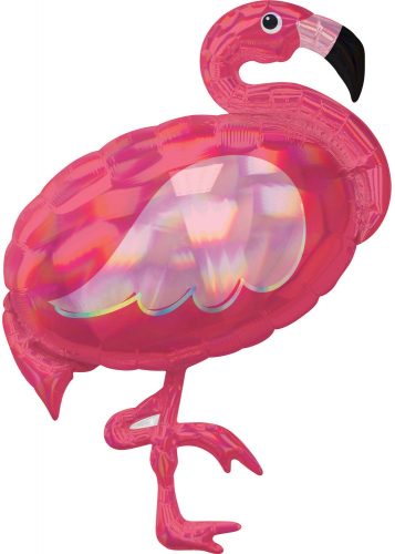 Holographic Flamingo Foil Balloon 83 cm